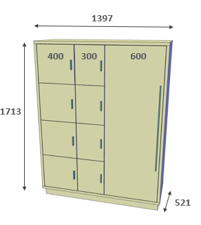 Vestiaire L1400